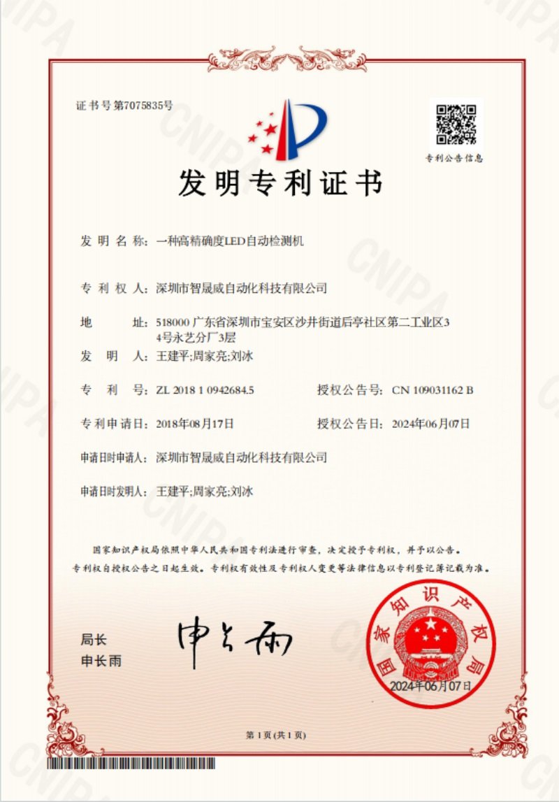 Patent Certificate (6)